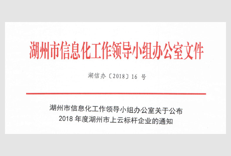 市企业上云标杆企业